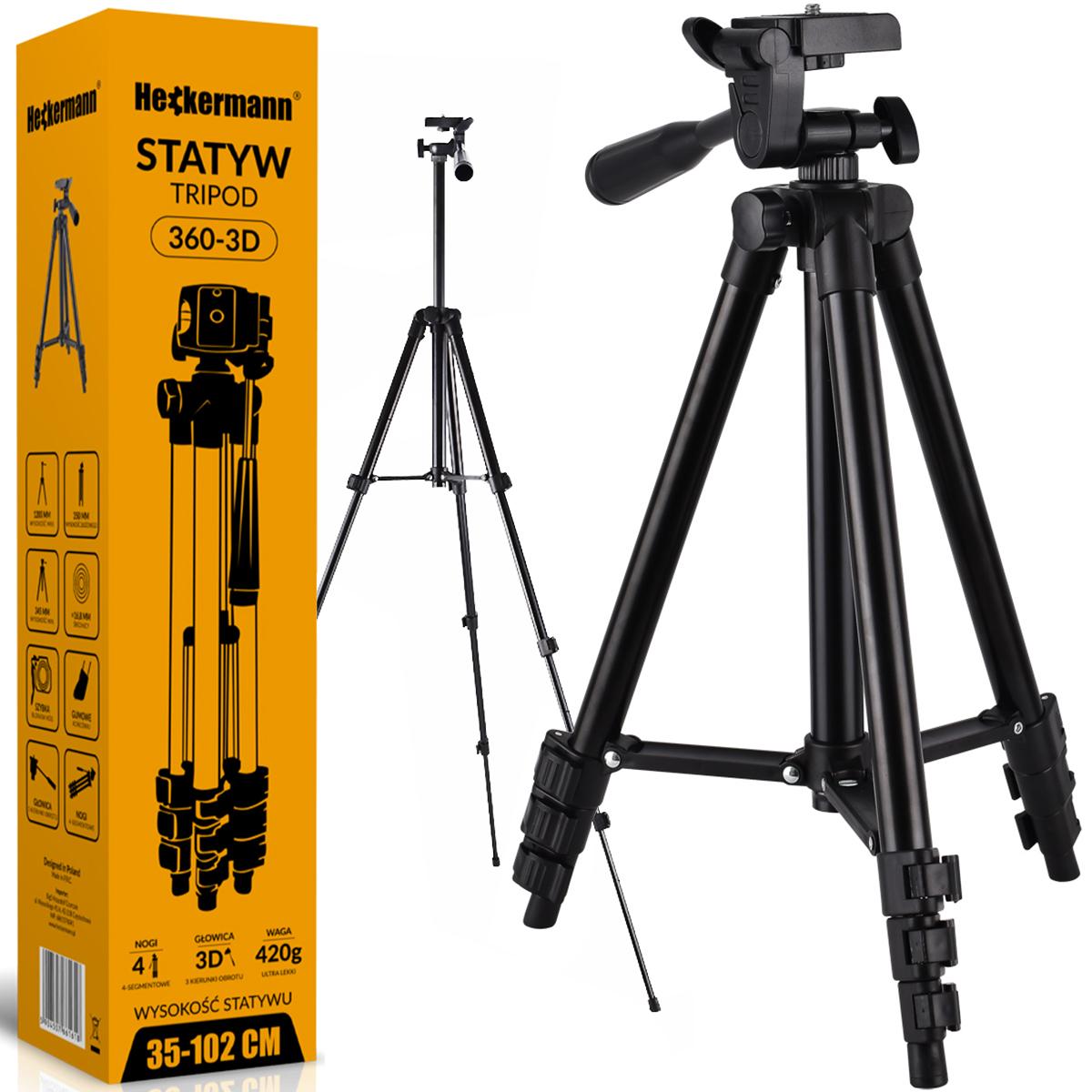 Zestaw Poziomica laserowa Heckermann 16 linii 4DJ LCD + tripod + okulary + tarcza + bateria nr. 16