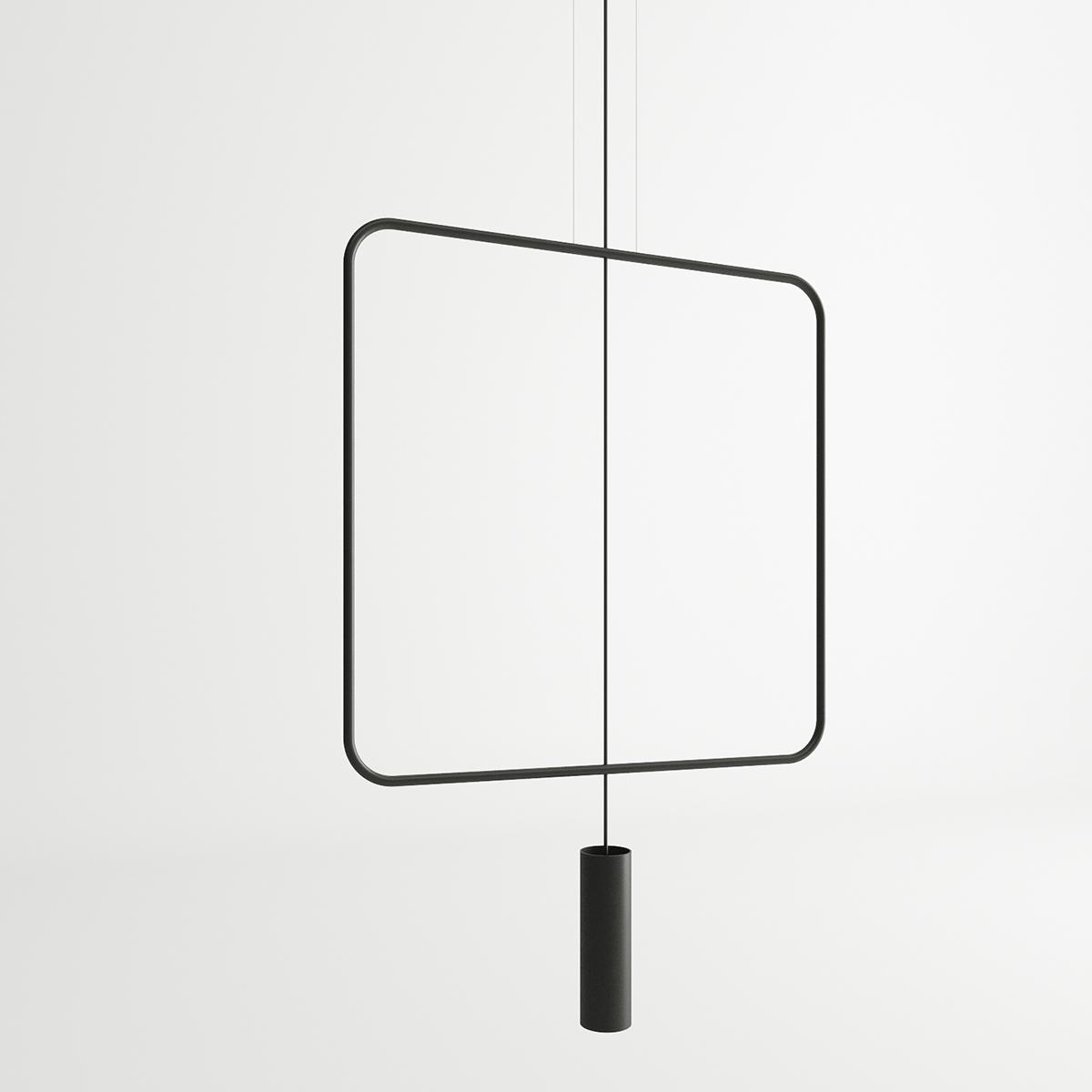 Lampa wisząca RANA 1 czarna 175x6x61cm nowoczesna G10 do salonu nr. 2