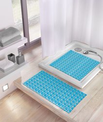 Mata bezpieczeństwa pod prysznic Ivy 54x54 cm Kleine Wolke niebieski  - Miniaturka zdjęcia nr 4