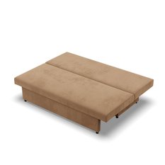 Kanapa 3-osobowa NOLA 191x92x91 cm wygodna sofa rozkładana z pojemnikiem do pokoju do salonu sprężyna bonell cappuccino - Miniaturka zdjęcia nr 3