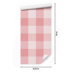 Tapeta Pastelowa KRATA Minimalistyczny Wzór Dekor 53x1000  - Miniaturka zdjęcia nr 2