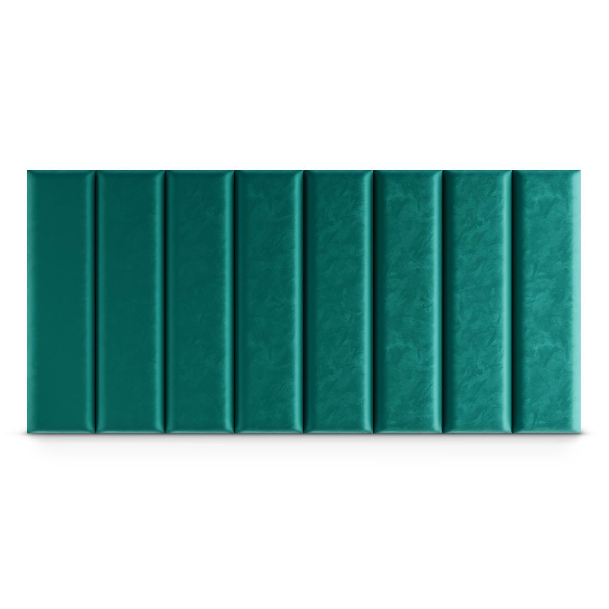 Panele tapicerowane 70x15 cm na ścianę magic velvet turkusowy nr. 4