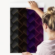 Tapeta Nowoczesna GEOMETRYCZNE Wzory Efekt 3D  - Miniaturka zdjęcia nr 5