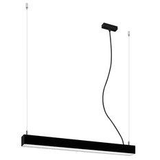 Lampa wisząca PINNE 67 czarna 3000K 150x6x67cm nowoczesna LED do salonu - Miniaturka zdjęcia nr 1