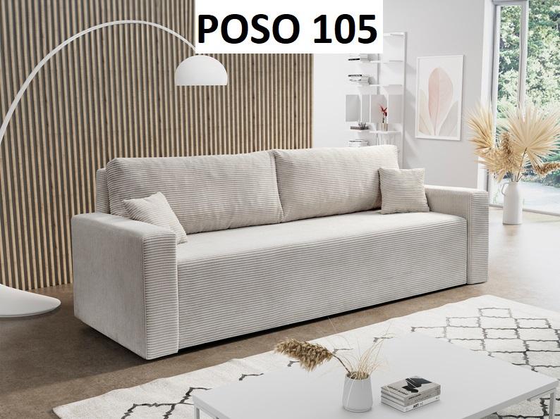 Kanapa SONNIE 225x90x90cm rozkładana z funkcją spania, wodoodporna tkanina, do salonu, kolor jasny beż nr. 10