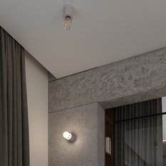 Lampa biurkowa SALGADO 10x10x10 cm nowoczesna lampka na biurko E27 beton szary do biura pokoju - Miniaturka zdjęcia nr 8