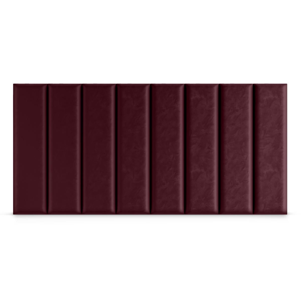 Panele tapicerowane  80x20 cm na ścianę prostokąt bordowy nr. 4