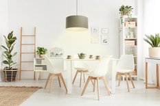 Lampa BOHO 50 cm do salonu sypialni wisząca kremowy beżowy pistacjowy - Miniaturka zdjęcia nr 8