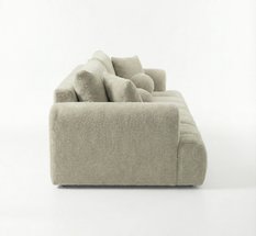 Kanapa rozkładana trzyosobowa Mediolan 250x112x90 cm LOOP sofa z funkcją spania kremowa - Miniaturka zdjęcia nr 5