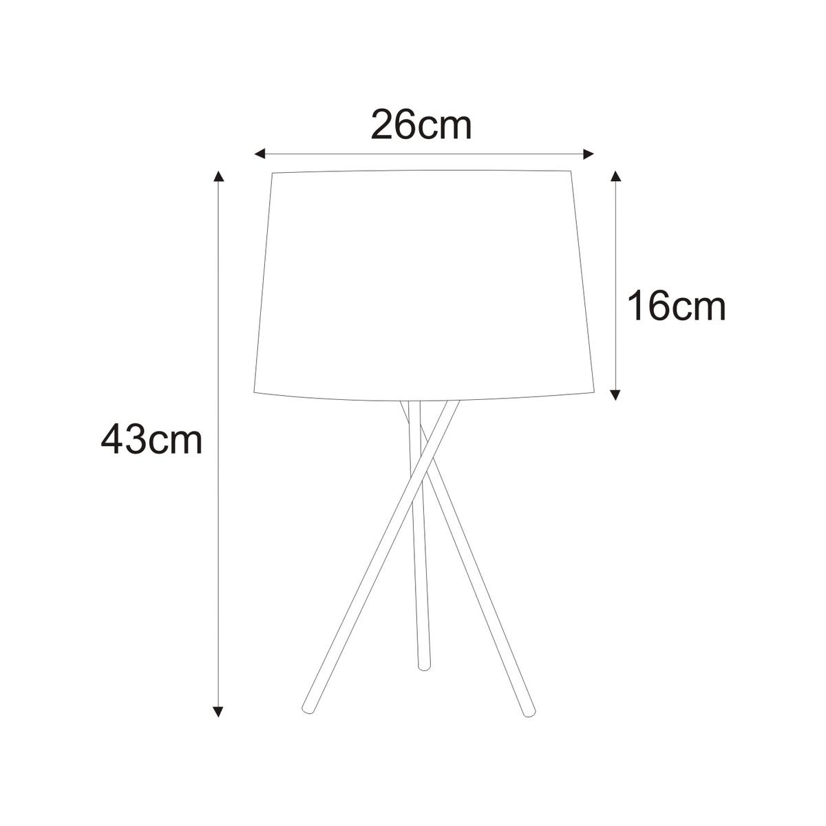 Lampka stołowa / nocna K-4362 REMI WHITE 26x43x16 cm do salonu lub pokoju biały nr. 2