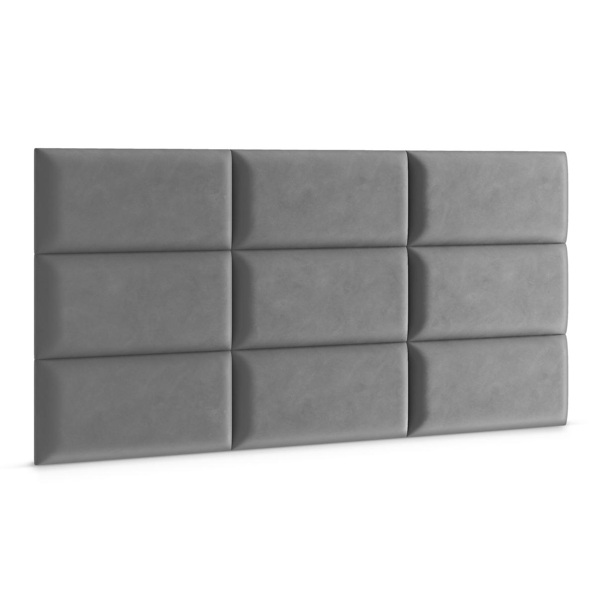 Panele tapicerowane 60x30 na ścianę wezgłowie szary nr. 3