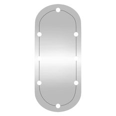 Lustro 40x90 cm do sypialni łazienki ścienne z LED owalne szklane  - Miniaturka zdjęcia nr 5