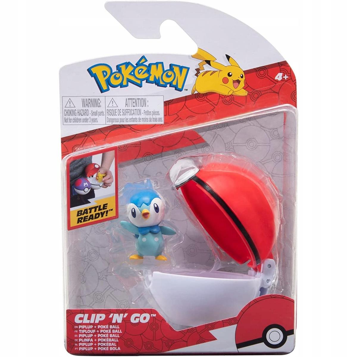 POKEMON CLIP 'N' GO FIGURKA PIPLUP + POKE BALL nr. 1