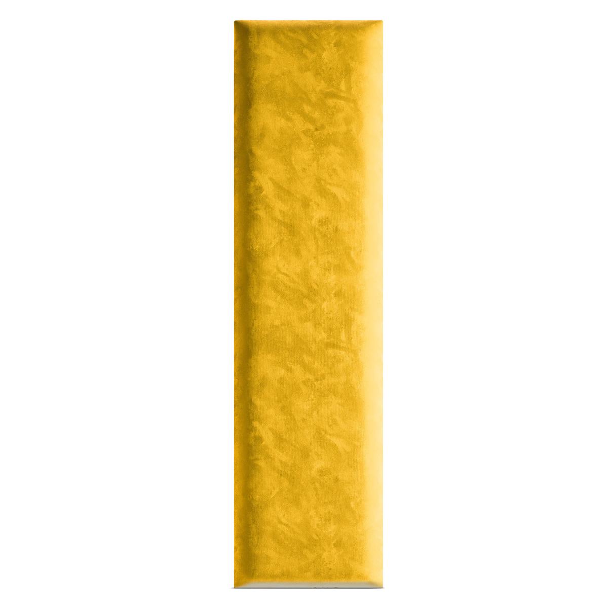  Panele tapicerowane 60x15 cm na ścianę magic velvet żółty  nr. 2