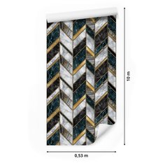 Tapeta Nowoczesna Mozaika MARMUR Styl Art Deco 3D  - Miniaturka zdjęcia nr 2