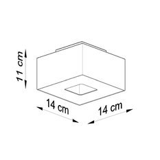 Plafon MONO 1 biały 11x14x14cm owoczesna lampa GU10 do salonu  - Miniaturka zdjęcia nr 4