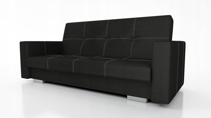 Wersalka Alexia 90x200x90 cm do salonu czarna