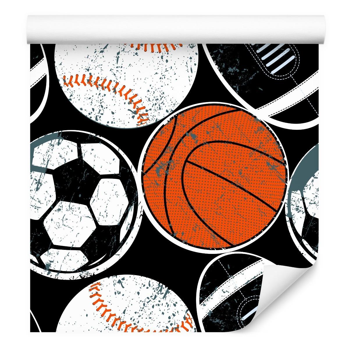 Tapeta dla Chłopca SPORT Kolorowe Piłki Koszykówka  nr. 4