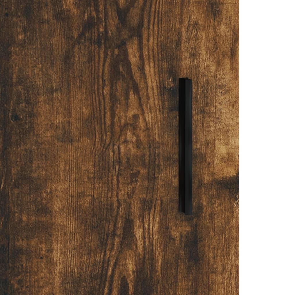 Biurko 140x50x75cm z szafkami przydymiony dąb do biura lub gabinetu nr. 9