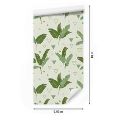 Tapeta, Zielone Liście, Egzotyczne, Geometryczne Kształty, do Salonu - Miniaturka zdjęcia nr 2