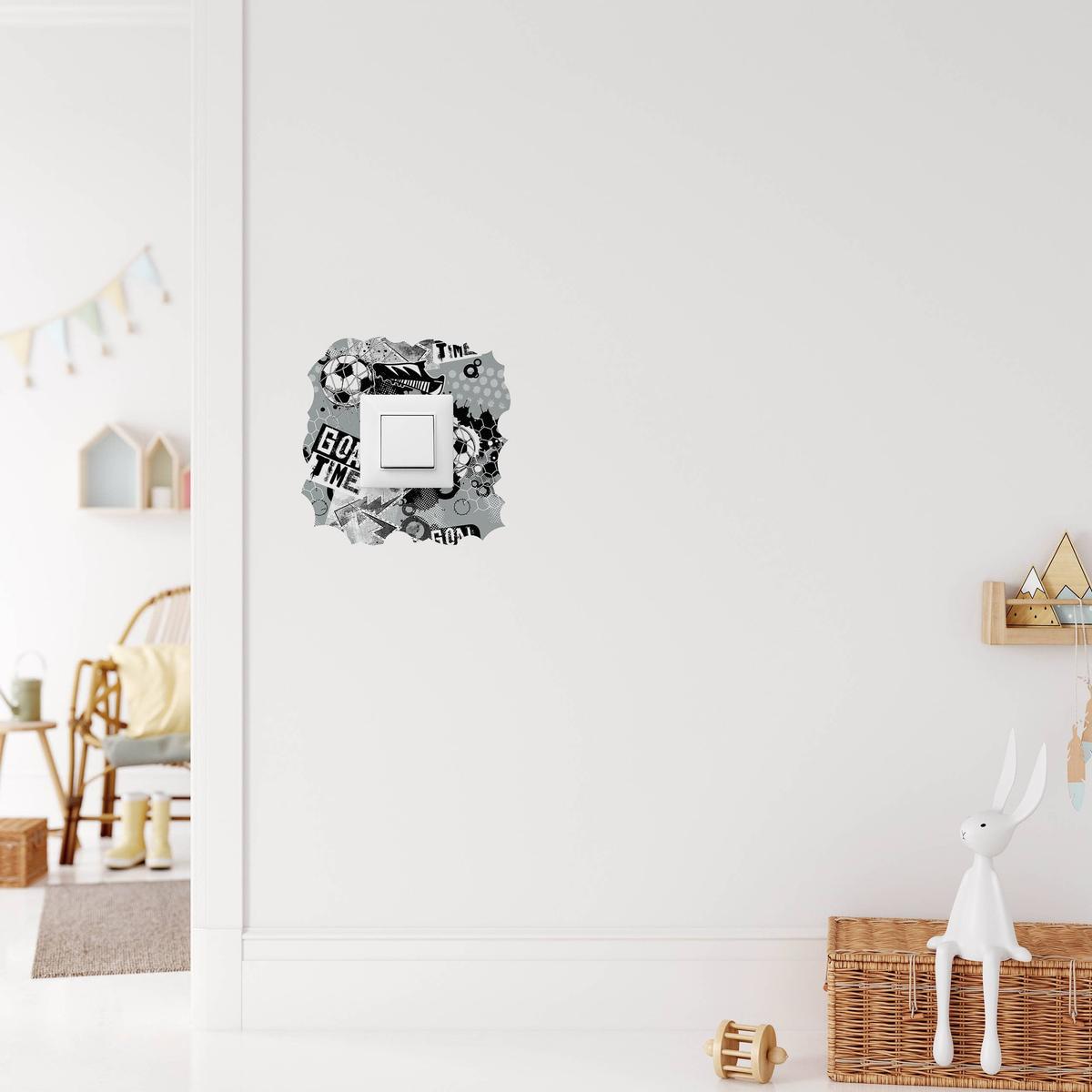 Naklejka Pod Kontakt Do Pokoju Dzieci Piłka Nożna 20x20 Graffiti Abstrakcja nr. 6