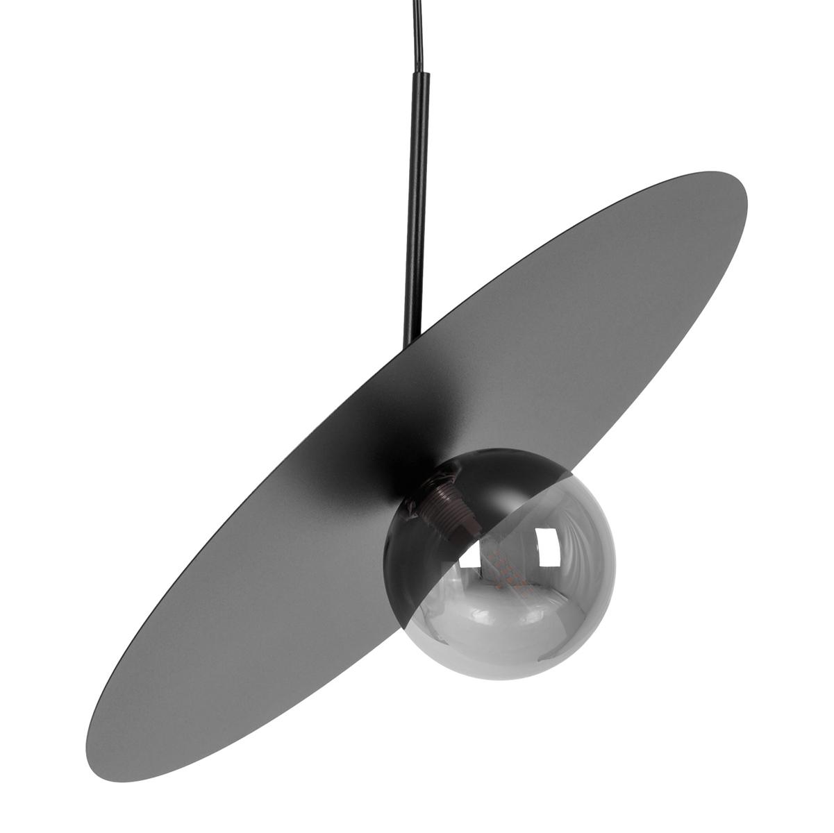 Lampa wisząca K-5382 FERMI 45x95x45 cm do salonu lub pokoju czarny/grafitowy