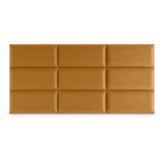 Panele tapicerowane  60x30 cm na ścianę prostokąt żółty - Miniaturka zdjęcia nr 4