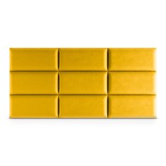 Panele tapicerowane 70x30 na ścianę magic velvet żółty - Miniaturka zdjęcia nr 4