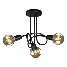 Lampa sufitowa K-3620 DEZE 35x30x35 cm do salonu lub pokoju czarny - Miniaturka zdjęcia nr 1