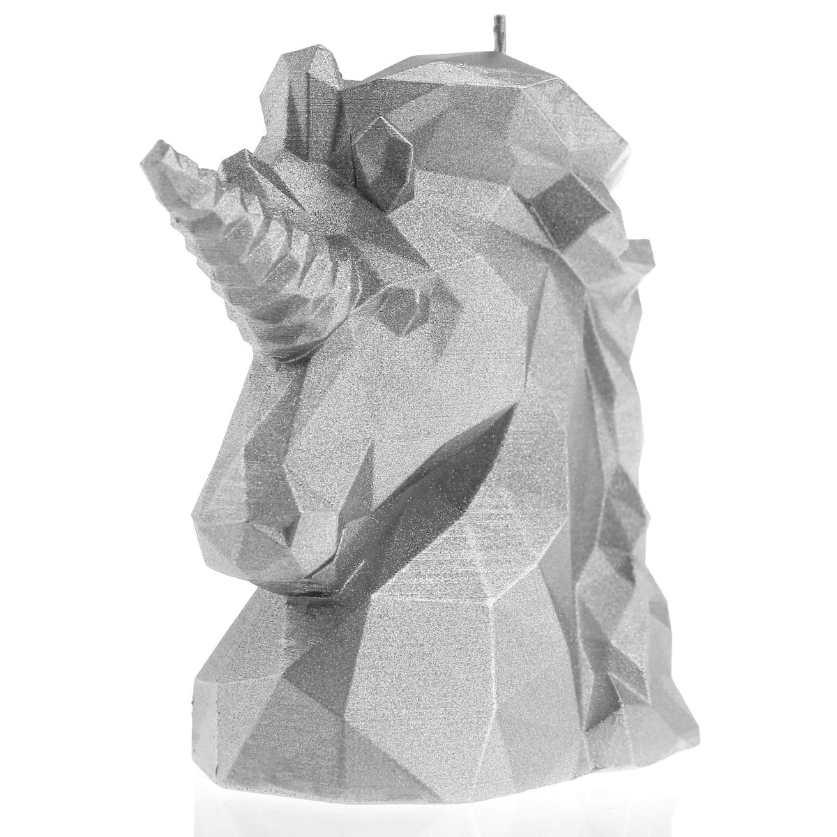 Świeca Unicorn Low-Poly Silver nr. 2