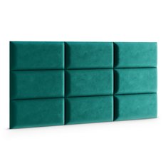Panele tapicerowane 60x30 cm na ścianę magic velvet turksuowy - Miniaturka zdjęcia nr 3