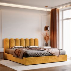 Panele tapicerowane 30x100 cm płotek magic velvet miodowy - Miniaturka zdjęcia nr 5