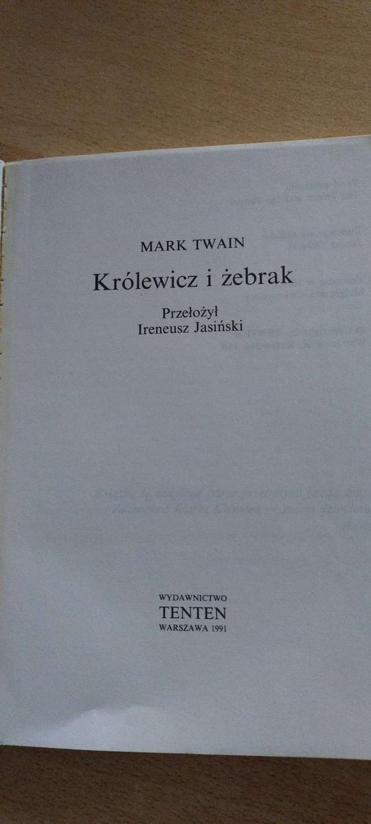 Książka  Królewicz i Żebrak  - Mark Twain  nr. 2