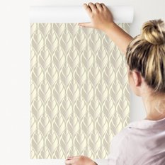Tapeta Do Salonu Wzór GEOMETRYCZNY Ornamenty 3D  - Miniaturka zdjęcia nr 4