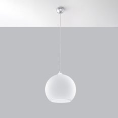 Lampa wisząca BALL biała 120x30x30cm nowoczesna E27 do salonu - Miniaturka zdjęcia nr 2