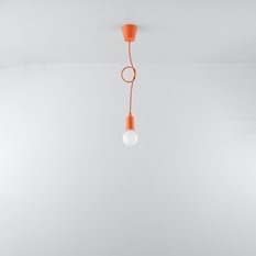 Lampa wisząca DIEGO 1 pomarańczowy 90x9x9cm nowoczesna lampa wisząca E27 do salonu - Miniaturka zdjęcia nr 5