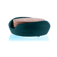 Pojemnik na podkładki Smooth Dark Turquoise Poli - Miniaturka zdjęcia nr 3