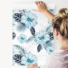 Tapeta KWIATY Hibiskusa Liście Tropikalne Natura 53x1000  - Miniaturka zdjęcia nr 8