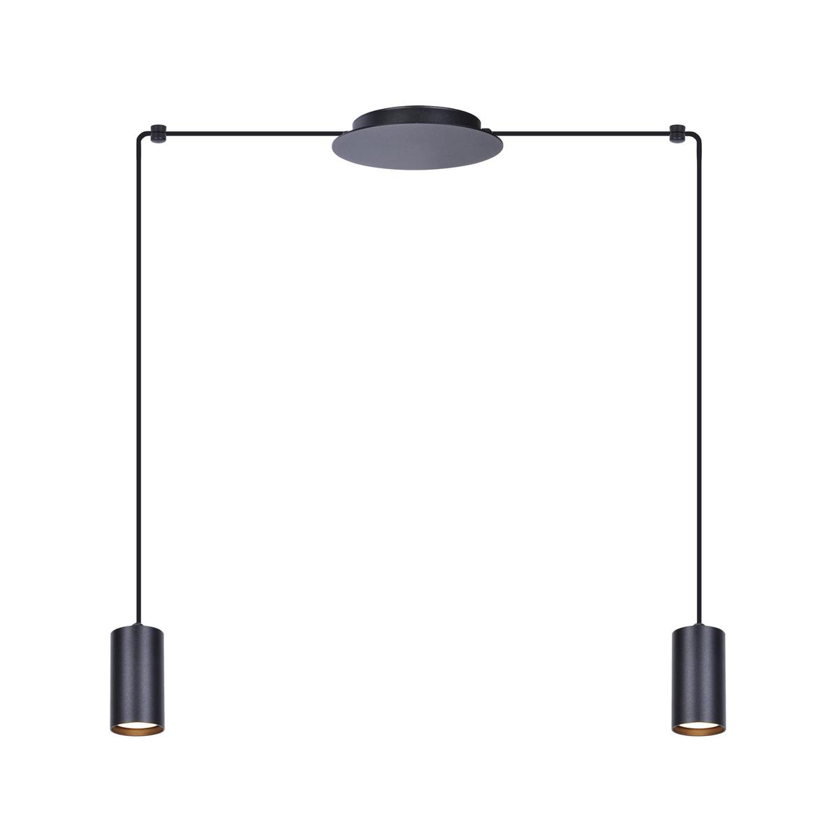 Lampa wisząca K-4896 PUERTO 400x200x18 cm do salonu lub pokoju czarny