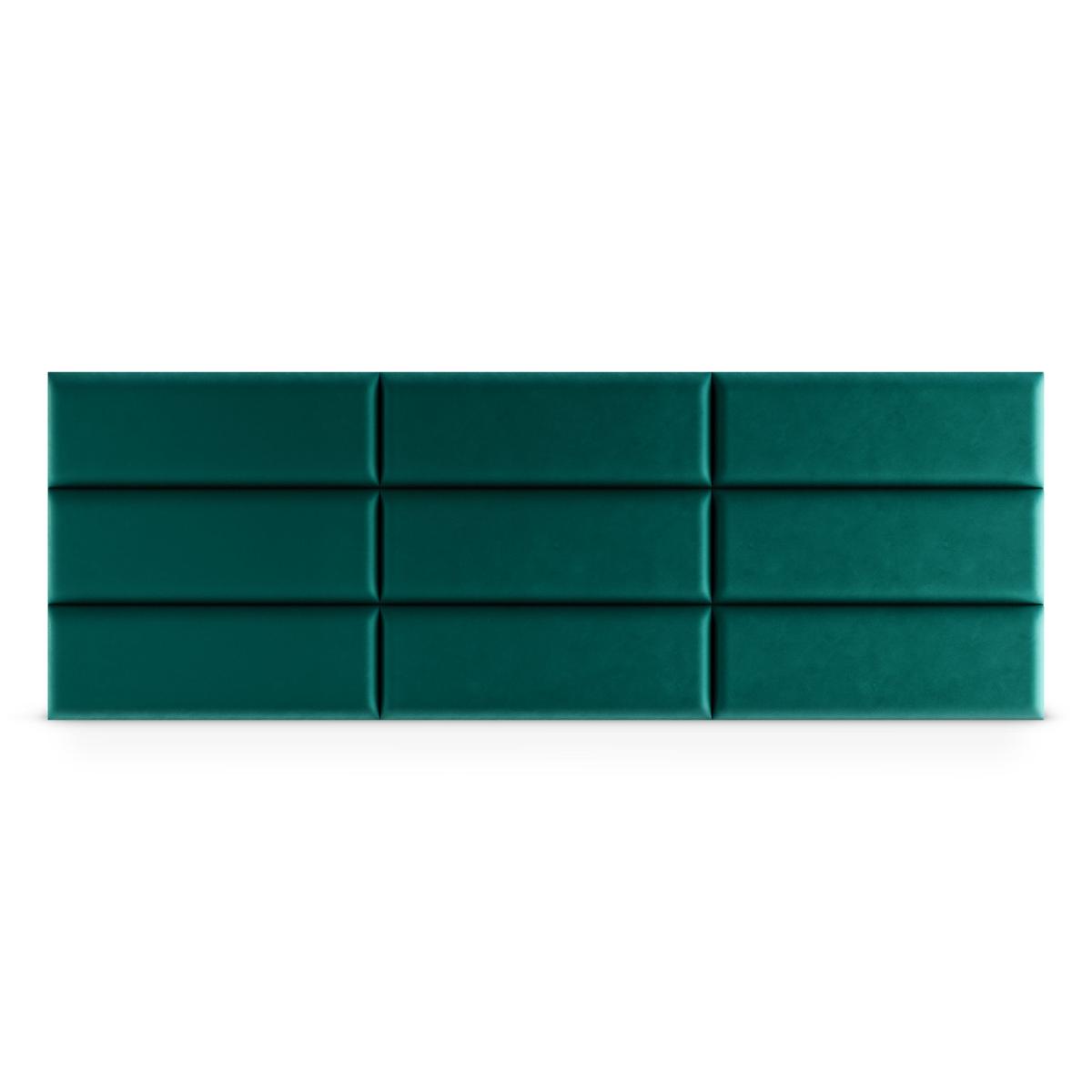  Panele tapicerowane 90x30 cm na ścianę magic velvet turkusowy nr. 4