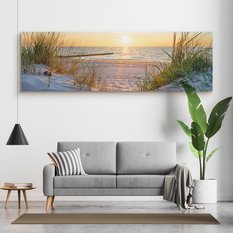 Obraz Do Salonu PLAŻA Morze Zachód Słońca Panorama Pejzaż 145x45cm - Miniaturka zdjęcia nr 8