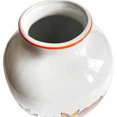 Porcelanowy wazon Chodzież kwiaty, Polska lata 80. - Miniaturka zdjęcia nr 5