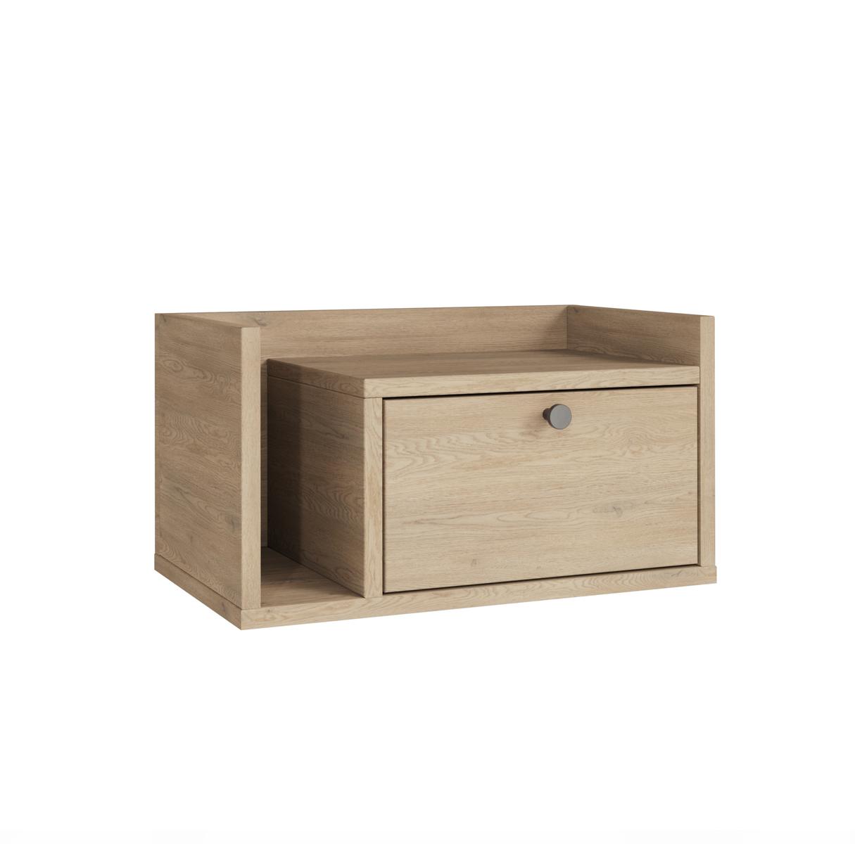 Szafka nocna wisząca AURA 50x35x22 cm stolik nocny do sypialni lewy dąb cremona nr. 2