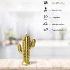 Świeca Cactus Classic Gold Small - Miniaturka zdjęcia nr 2