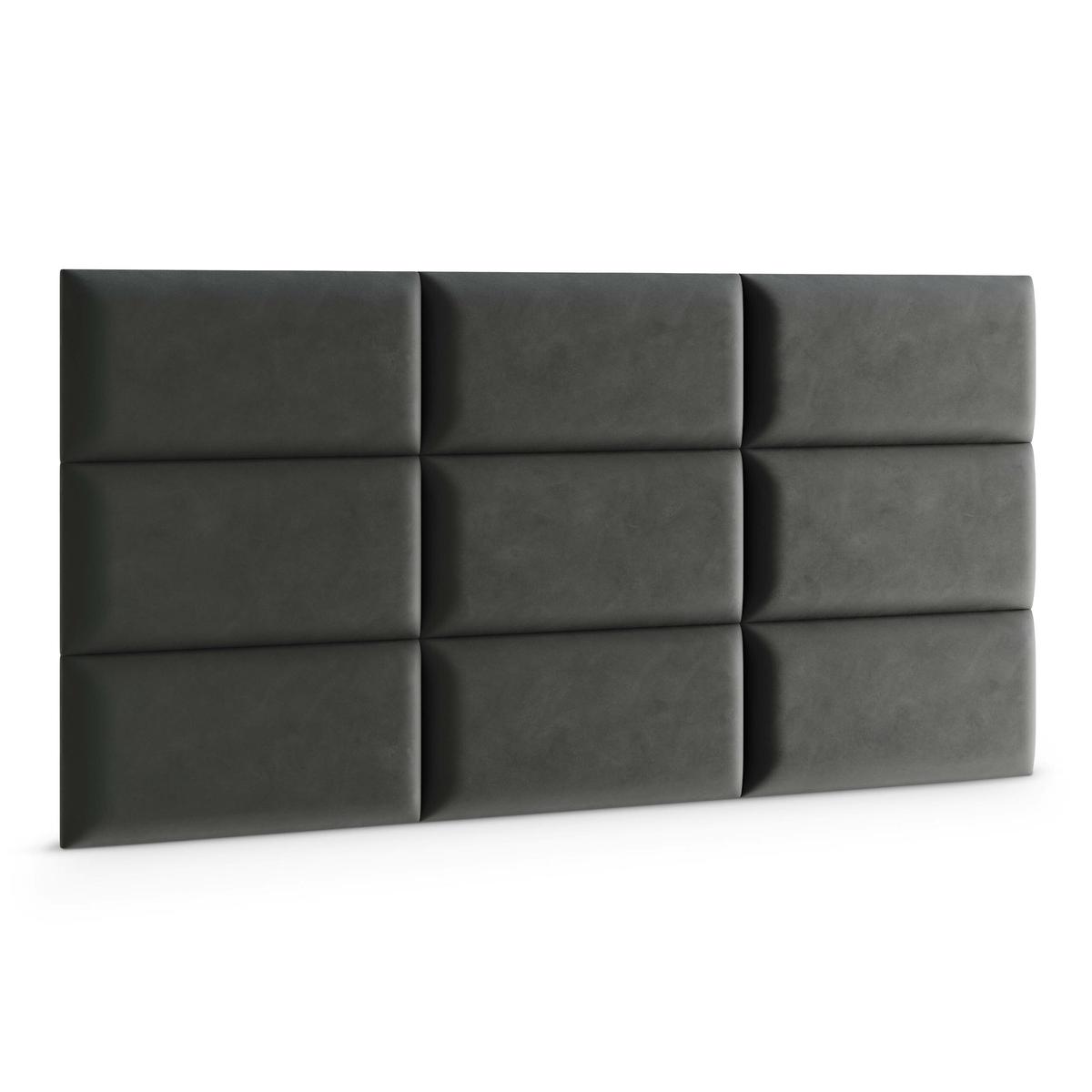 Panele tapicerowane 50x30 na ścianę magic velvet grafitowy nr. 3