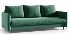 Kanapa BELISSA 216x91x95 cm sofa z funkcją spania z pojemnikiem RIVIERA zielona do salonu - Miniaturka zdjęcia nr 1