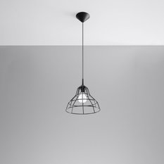 Lampa wisząca ANATA czarna 95x25x25cm nowoczesna E27 do salonu - Miniaturka zdjęcia nr 2