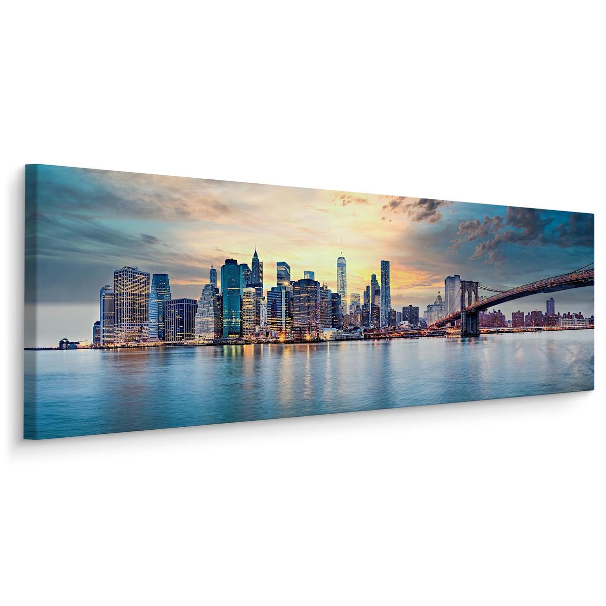 Obraz Panoramiczny Do Biura NOWY YORK Miasto Manhattan 145x45cm