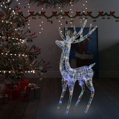 Świąteczny renifer XXL, akryl, 250 kolorowych diod LED, 180 cm - Miniaturka zdjęcia nr 2