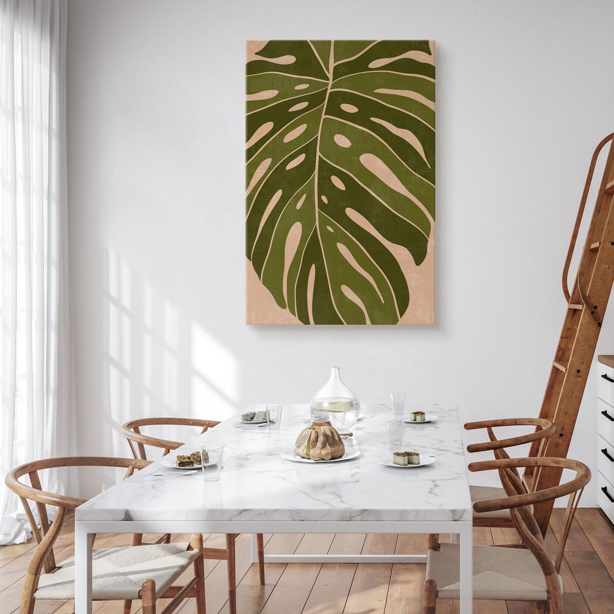 Obraz Do Salonu Liście Tropikalne Monstera Styl Boho Natura 30x40cm nr. 4